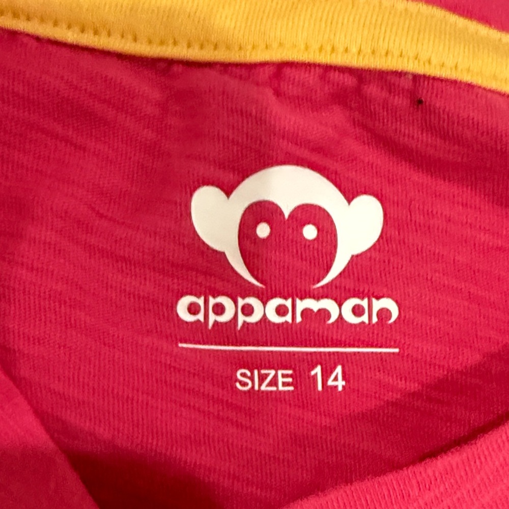 NWT Appaman Hot Pink Girls Short Sleeve Tee with Ice Cream Design size 14 - Picture 2 of 7